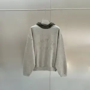Off-White Embroidered Hoodie Gray - 1