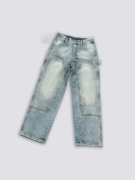 Gallery Dept. Cross-Embroidered Utility Pants Gray - 27