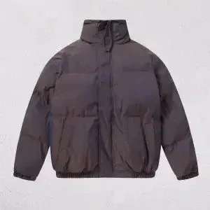 Design Puffer Jacket in Charcoal Gray Down-Jacket - 1