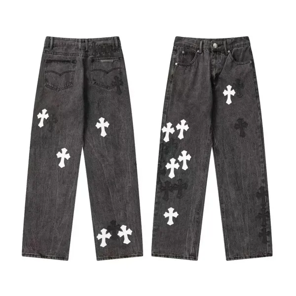 Gallery Dept. Cross Patch Distressed Jeans Multicolor - 5