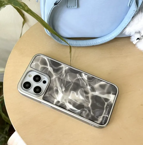 Clear Wave Effect Phone Case Silver Gray Phone-Case - 9