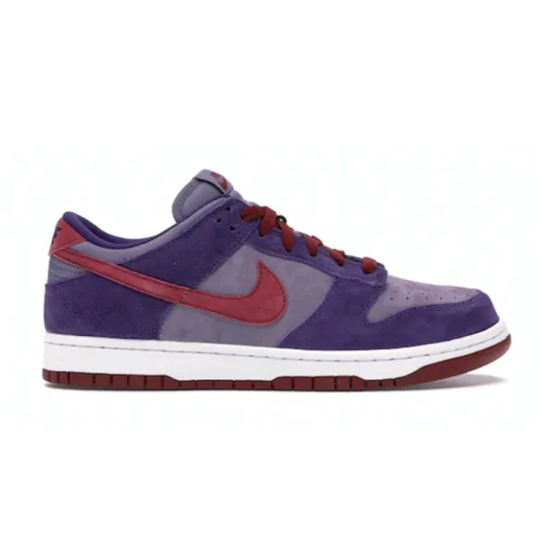 Nike SB Dunk Low Purple Burgundy Suede Sneakers - 2