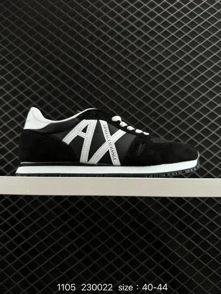 Armani Exchange AX Classic Low Black/White Sneakers - 1