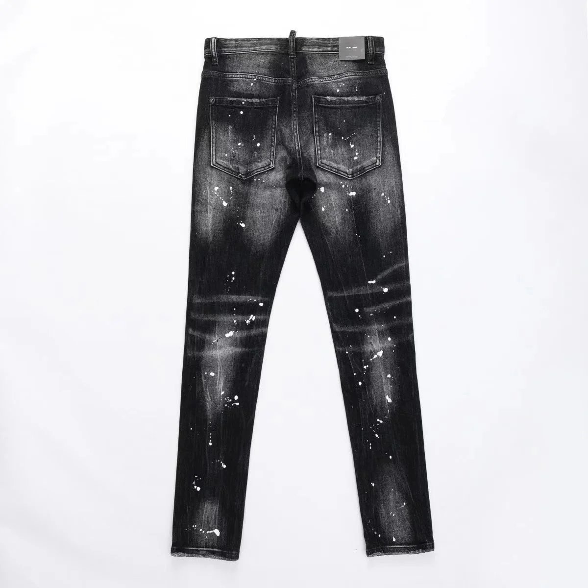 Dsquared2 Paint Splatter Distressed Black Jeans - 4