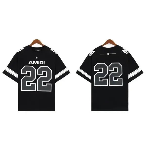 Amiri Number 22 Football Jersey White T-Shirt - 3