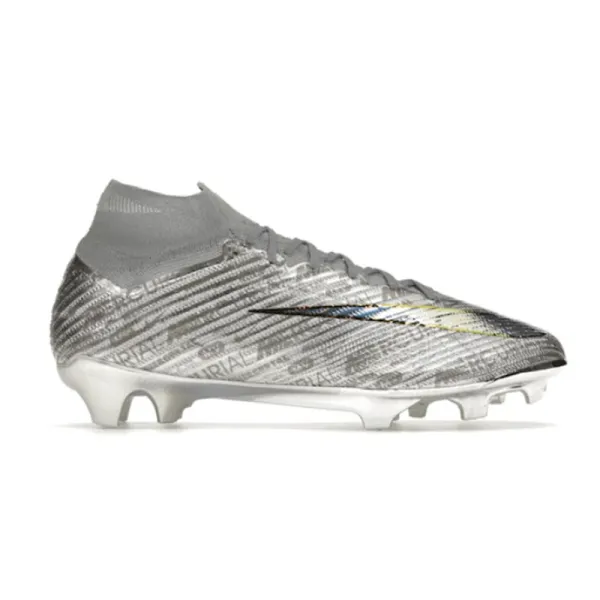Nike Mercurial Superfly VII Elite Silver Reflective Football Cleats - 2