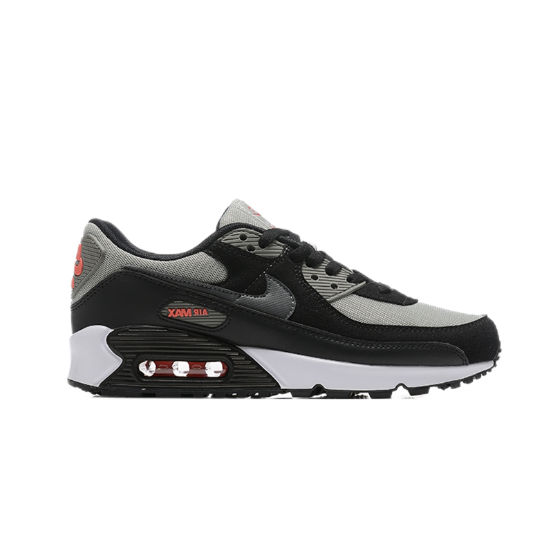Nike Air Max 90 Metallic Silver Red Sneakers - 27