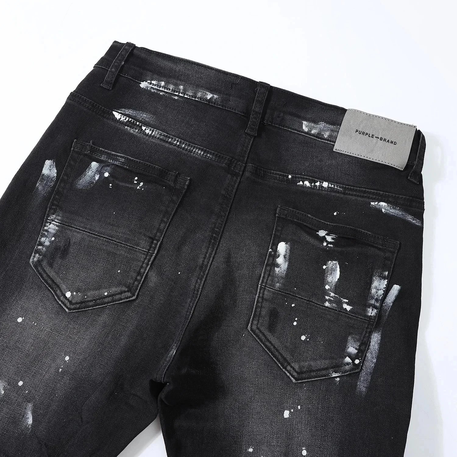 Off-White Paint Splatter Distressed Skinny Jeans - 6