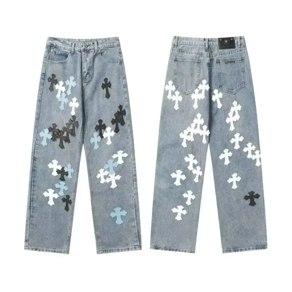 Gallery Dept. Cross Patch Distressed Jeans Multicolor - 8