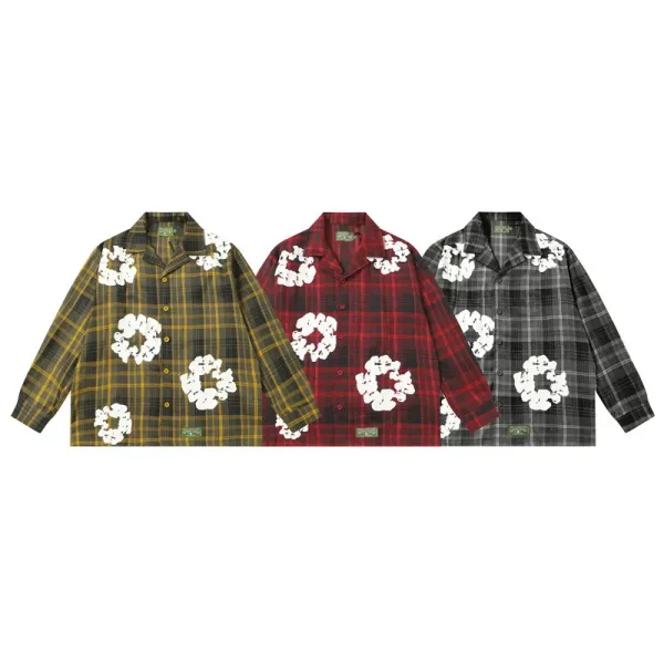 Gallery Dept. Plaid Wreath Pants Gray - 5