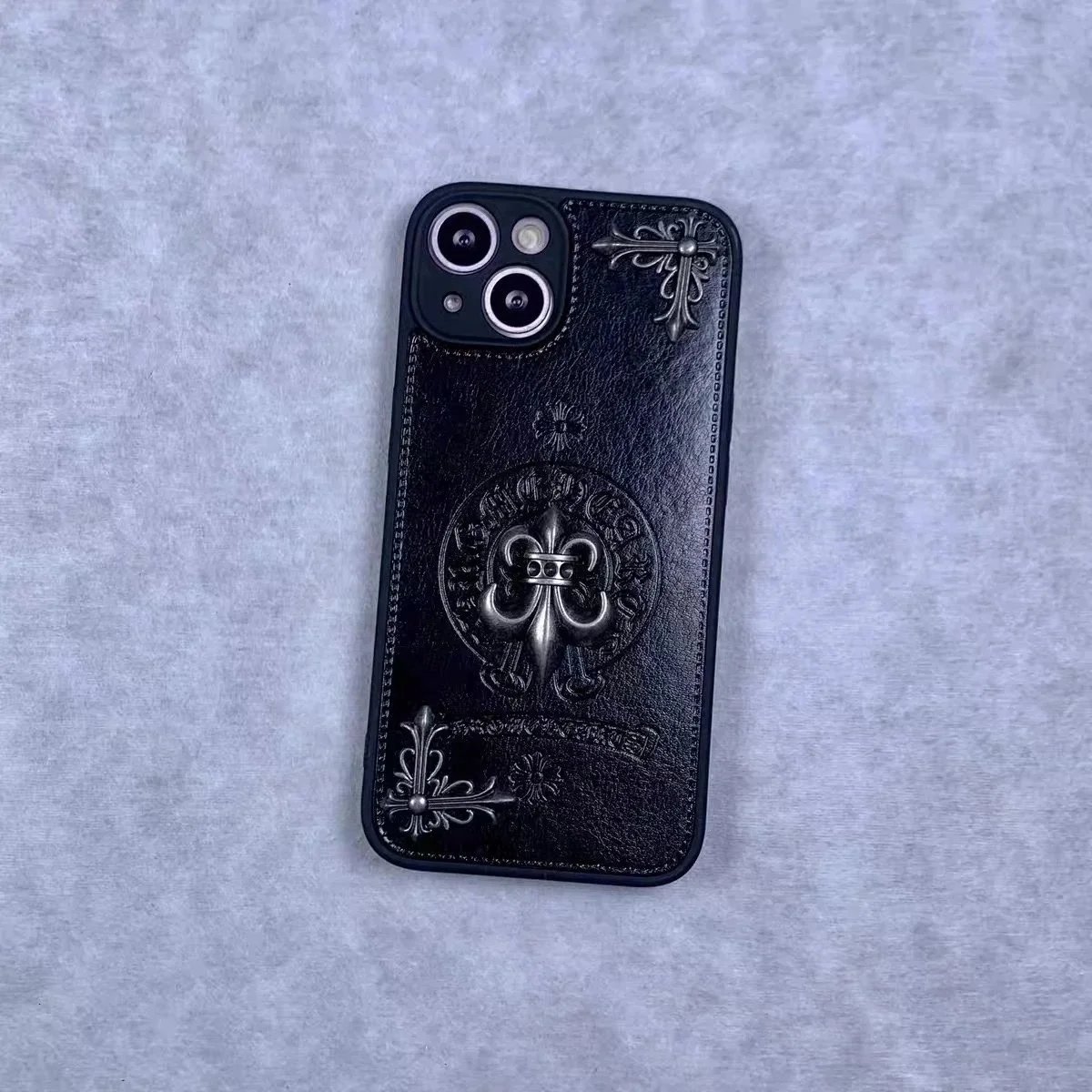 Kenzo Tiger Embossed Leather Phone Case White - 6