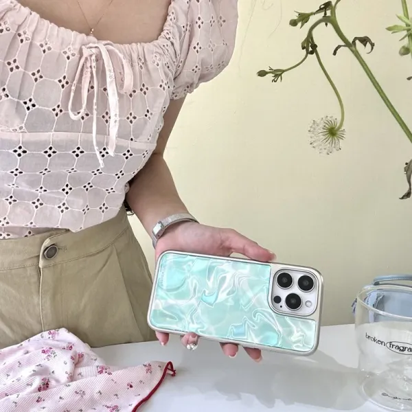 Clear Wave Effect Phone Case Silver Gray Phone-Case - 10