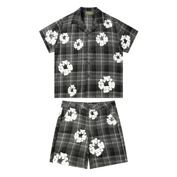 Gallery Dept. Plaid Wreath Pants Gray - 25