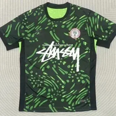 Stüssy x Paris Saint-Germain Collaboration Jersey Green/Black Football Shirt - 1