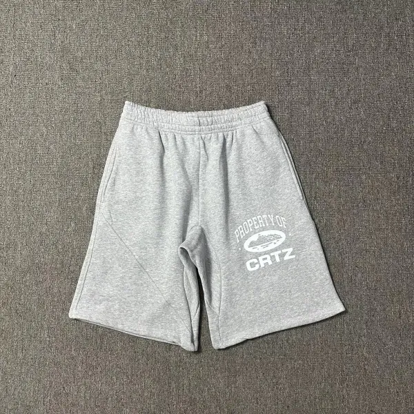 Design Classic Heather Gray Drawstring Waist Shorts - 8