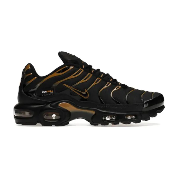 Nike Air Max Plus Black Gold Cordura Fabric Sneakers - 2