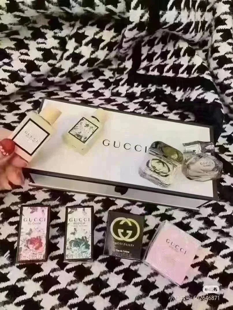Gucci Bloom Eau de Parfum Mini Set + Gucci Guilty Eau de Toilette Mini + Gucci Flora Gorgeous Gardenia Mini Perfumes
