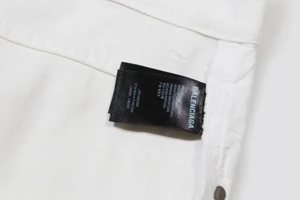 Balenciaga Distressed Wide-Leg Jeans Dark Wash - 9