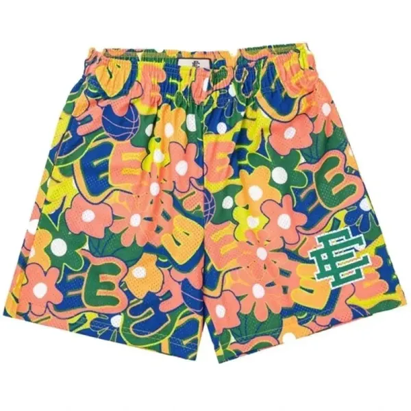 GRA Star Print Basketball Shorts Multicolor - 9