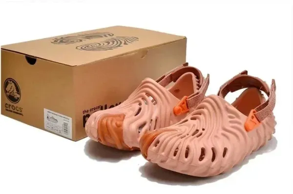 Crocs Pollex Clog Peach Orange Sandals - 1