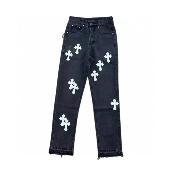 Gallery Dept. Cross Patch Distressed Jeans Multicolor - 3