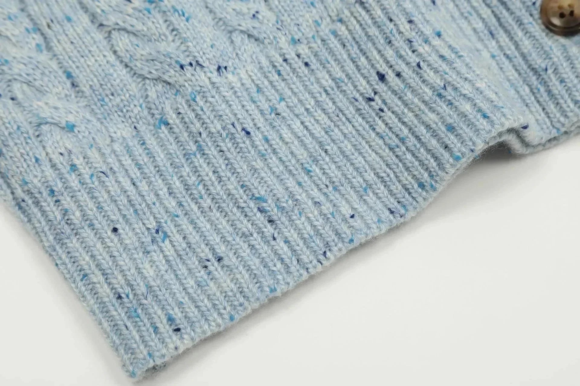 Polo Ralph Lauren Cable Knit Cardigan Light Blue - 9