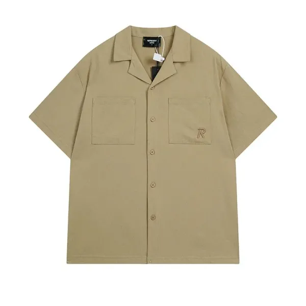 Imposter London Short-Sleeve Work Shirt Beige Shirt - 1