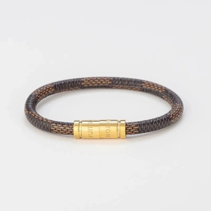 Louis Vuitton Monogram Canvas Bracelet Gold Hardware - 1