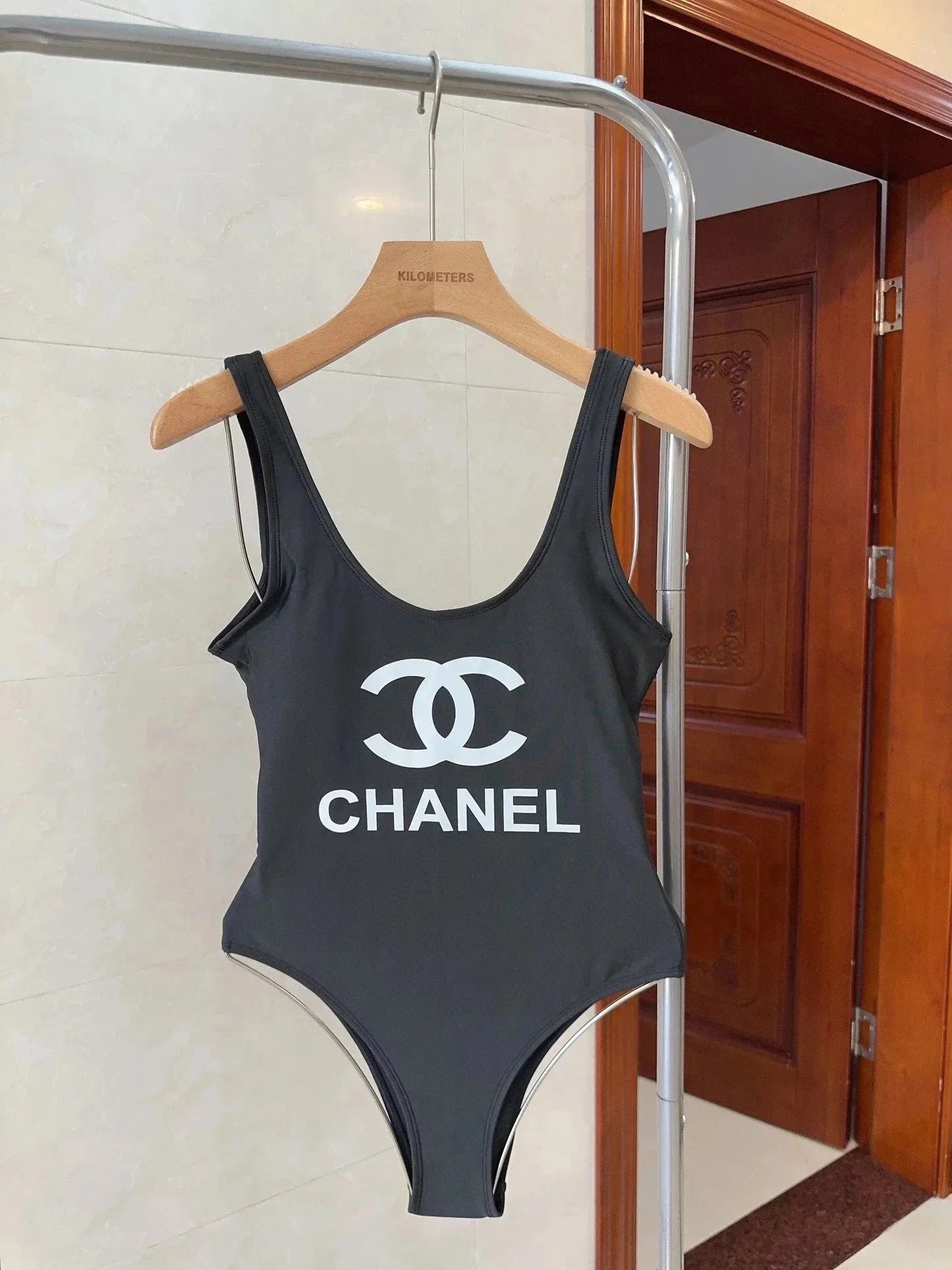 Chanel Quilted Zip-Front Bodysuit White Activewear - 9