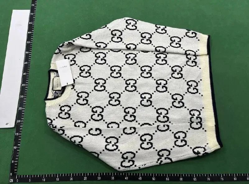 Gucci GG Monogram Knit Sweater Red - 3