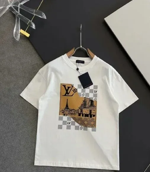 Louis Vuitton Monogram Paris Print Black T-Shirt - 2