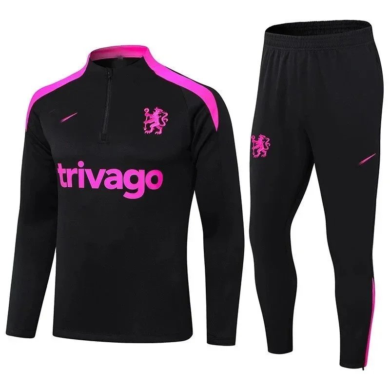 Adidas Training Set Orange Navy Tracksuit - 2