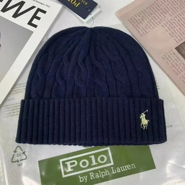 Polo Ralph Lauren Cable Knit Beanie Navy - 1