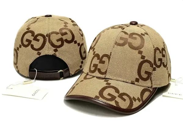 Gucci GG Monogram Canvas Baseball Cap Beige/Brown - 1
