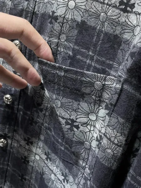 Burberry Pink Check Cotton Shirt - 5