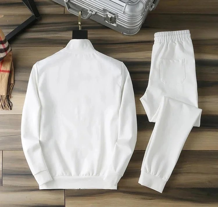 Prada Logo Stripe White Tracksuit - 6