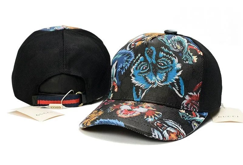 Gucci Bee Embroidered Denim Baseball Cap Black - 9