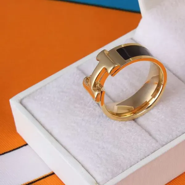 Hermès Clic H Ring Silver White Enamel Jewelry - 6