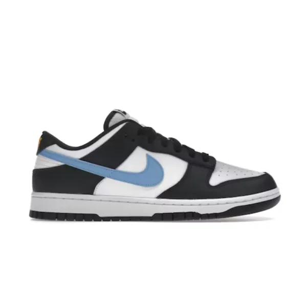Nike Dunk Low Black White Blue Sneakers - 2