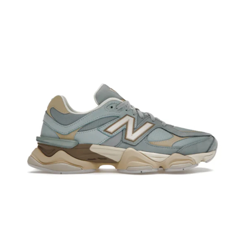 New Balance 9060 Sage Green Beige Chunky Sneakers - 3