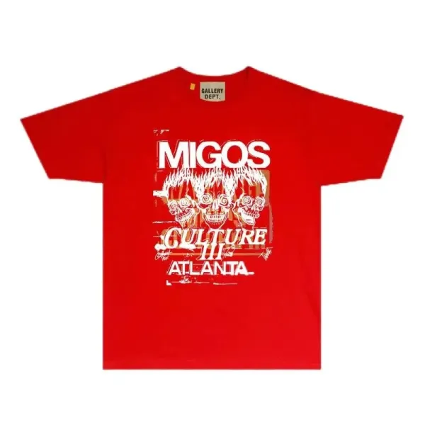 Gallery Dept. Migos Culture III Atlanta Red T-Shirt - 1
