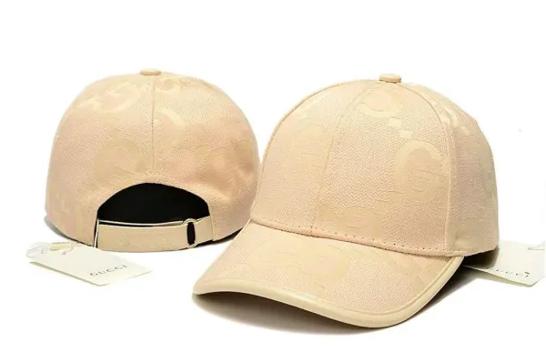 Gucci GG Monogram Beige Baseball Cap - 1