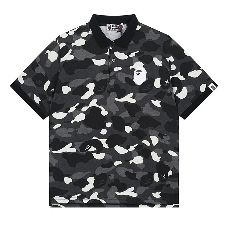 A Bathing Ape Classic Ape Head Red Polo - 3