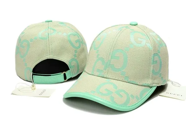 Gucci GG Monogram Baseball Cap Mint Green - 1