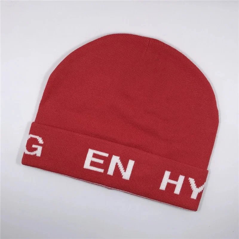Design Grid Pattern Black Beanie - 9