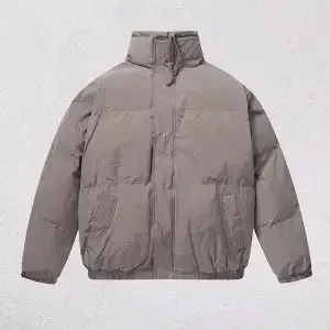 Design Puffer Jacket in Beige - 10