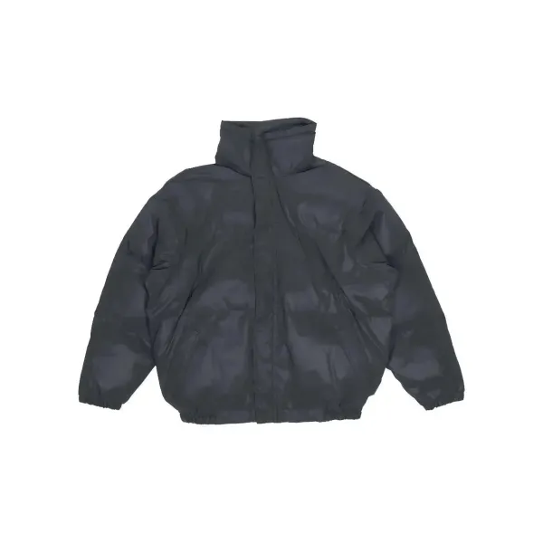 Design Oversized Puffer Jacket in Charcoal Gray - 1