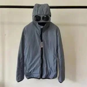 C.P. Company Goggle Hooded Jacket Gray Outerwear - 1