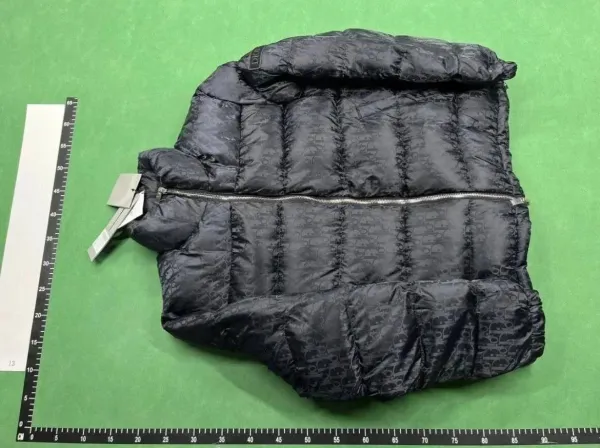 Dior Oblique Monogram Silver Gray Down Jacket - 6