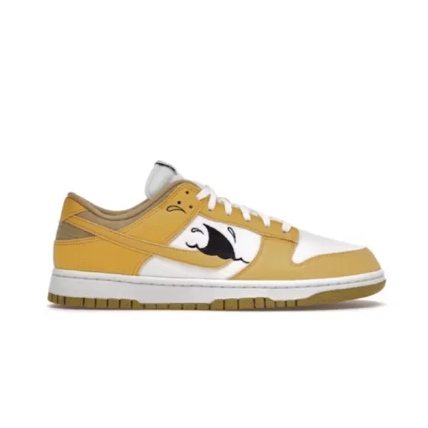 Nike SB Dunk Low Yellow White Panda Sneakers - 2